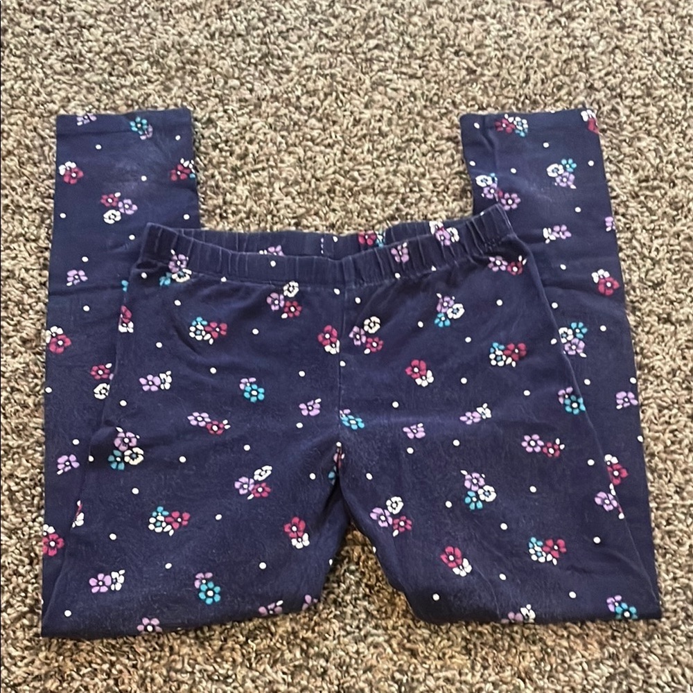 Gymboree Navy Floral Kids Leggings